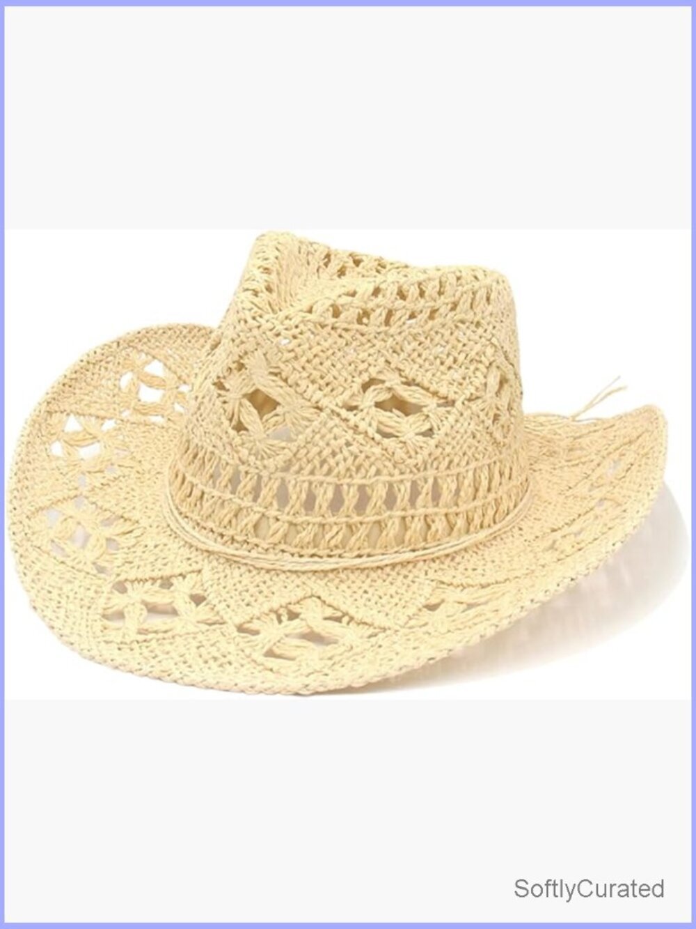 Foldable Wide Brim Cowboy Hat for Travel Beach Sun Protection